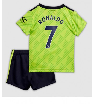 Manchester United Cristiano Ronaldo #7 babykläder Tredje Tröja barn 2022-23 Korta ärmar (+ Korta byxor)